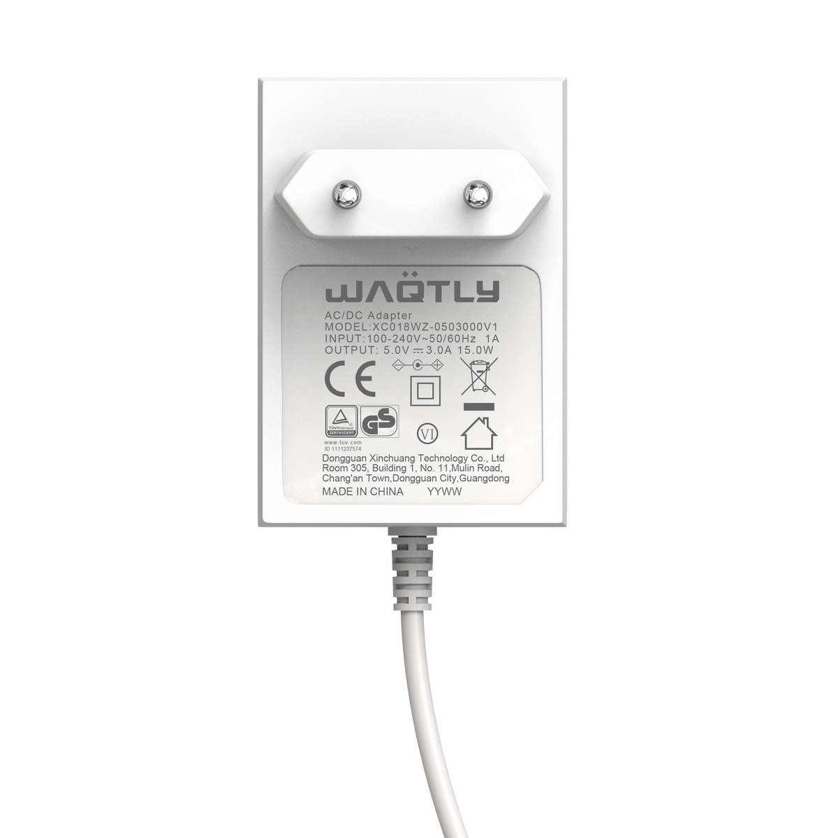 Adaptateur secteur Waqtly