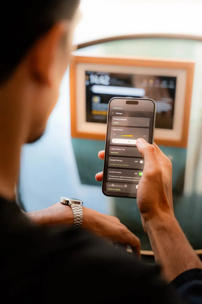 Contrôler Waqtly avec l’application Remote